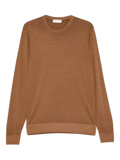 Ferrante Jersey Silk/ Cashmere In Brown