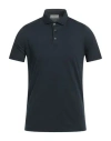 Ferrante Man Polo Shirt Midnight Blue Size 38 Cotton