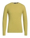 Ferrante Man Sweater Acid Green Size 40 Merino Wool In Green