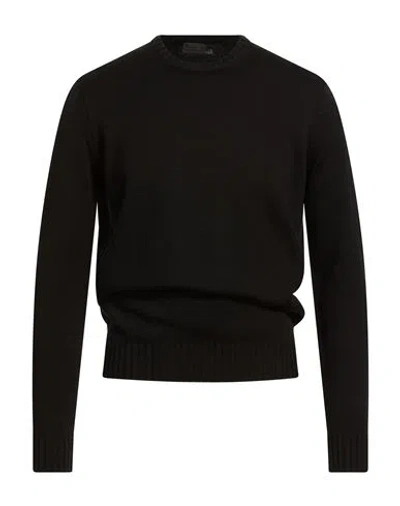 Ferrante Man Sweater Black Size 46 Merino Wool