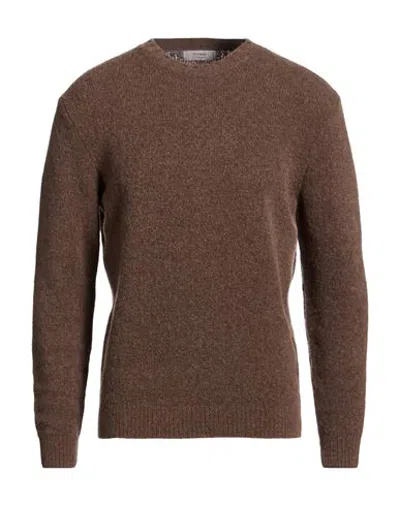 Ferrante Man Sweater Brown Size 42 Wool, Polyamide, Cashmere, Elastane