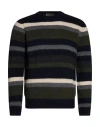 Ferrante Striped Crew-neck Sweater In Blue