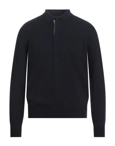 Ferrante Man Sweater Midnight Blue Size 48 Merino Wool