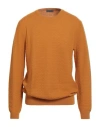 Ferrante Man Sweater Mustard Size 44 Merino Wool