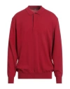 Ferrante Man Sweater Red Size 48 Merino Wool In Red