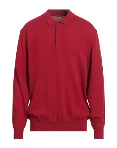 Ferrante Man Sweater Red Size 48 Merino Wool