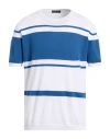 Ferrante Man Sweater White Size 44 Cotton In Multi