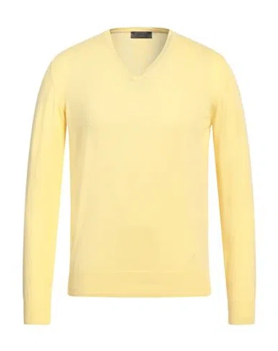 Ferrante Man Sweater Yellow Size 44 Cotton