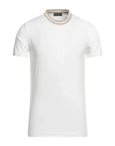 Ferrante Man T-shirt White Size 36 Cotton, Elastane
