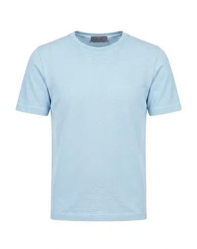 Ferrante Man T-shirt Light Blue Size 38 Cotton, Elastane