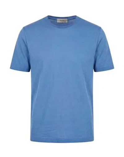 Ferrante Man T-shirt Navy Size 40 Cotton, Elastane