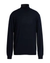 Ferrante Man Turtleneck Midnight Blue Size 46 Merino Wool