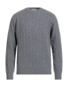 Ferrante Royal Red Man Sweater Grey Size 44 Merino Wool, Cashmere In Gray