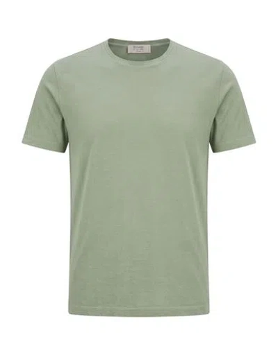 Ferrante Royal Red Man T-shirt Sage Green Size 40 Cotton