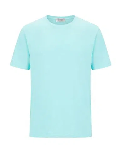 Ferrante Royal Red Man T-shirt Turquoise Size 50 Cotton In Blue