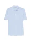Ferrante Royal Red Man Polo Shirt Light Blue Size 44 Cotton In Blue