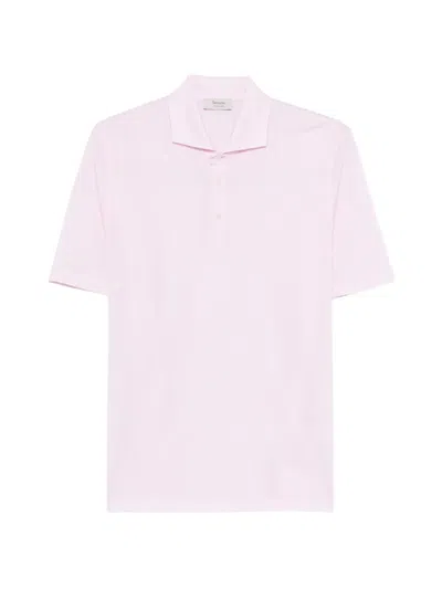 Ferrante Short-sleeve Polo Shirt In Pink