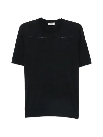 Ferrante Short-sleeve Sweater In Black