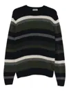 Ferrante Striped Crew-neck Sweater In Multi