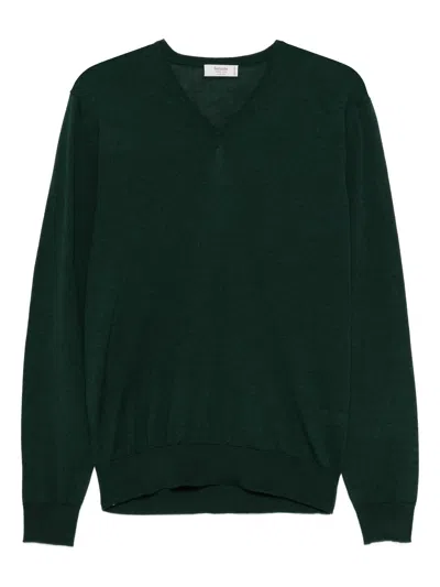 FERRANTE FERRANTE V NECK JERSEY SILK/WOOL