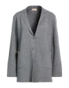 Ferrante Woman Blazer Grey Size 6 Polyamide, Viscose, Wool, Cashmere In Gray