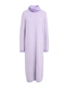 Ferrante Woman Midi Dress Lilac Size 8 Merino Wool, Cashmere In Purple