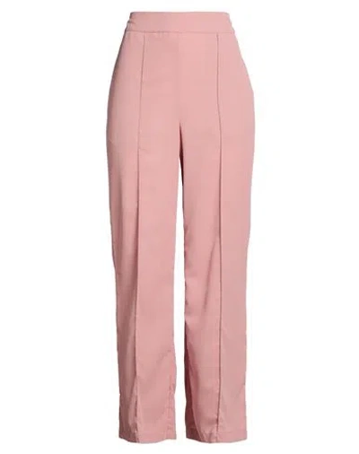 Ferrante Woman Pants Antique Rose Size 10 Polyester In Pink