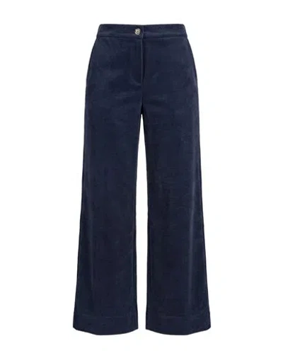 Ferrante Woman Pants Navy Size 6 Polyester, Nylon, Elastane In Blue