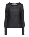 Ferrante Woman Sweater Black Size 6 Nylon, Mohair Wool, Alpaca Wool