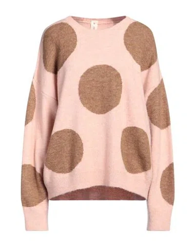 Ferrante Woman Sweater Blush Size 10 Acrylic, Polyamide, Wool, Elastane In Pink