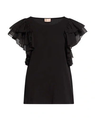 Ferrante Woman T-shirt Black Size 14 Cotton