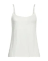 Ferrante Woman Tank Top Ivory Size 10 Viscose, Elastane In White