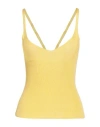 Ferrante Woman Top Yellow Size 8 Viscose In Yellow
