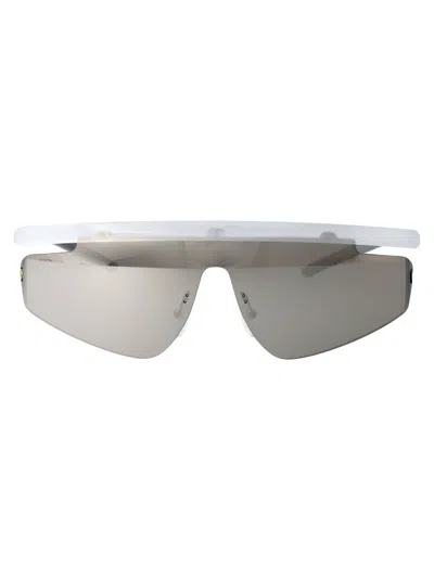 Ferrari 0fz6001 Sunglasses In 505/6g Transparent Grey