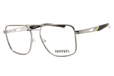 Ferrari 0fz7005 Rectangular Metal Eyeglasses In Gray