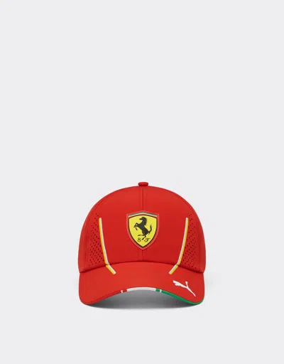 Ferrari 2024 Scuderia  Team Replica Baseball Hat In Rosso Corsa