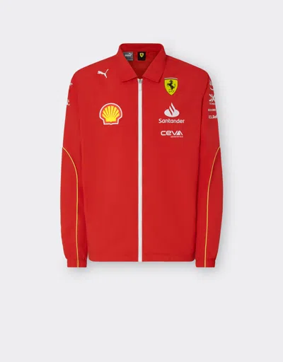 Ferrari 2024 Scuderia  Team Replica Soft-shell Jacket In Rosso Corsa
