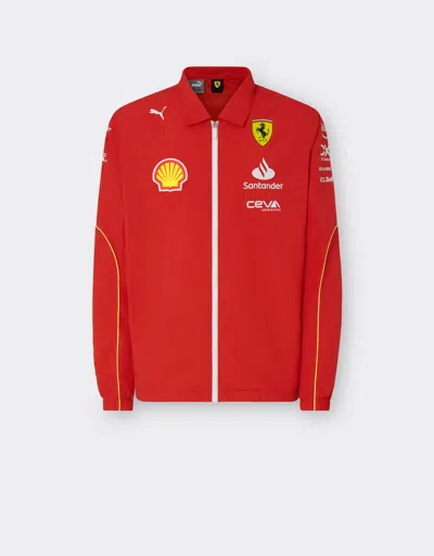 Ferrari 2024 Scuderia Team Replica Soft-shell Jacket In Rosso Corsa ...