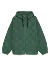 Ferrari Forest Green Zip-fastening Sweatshirt In Gray