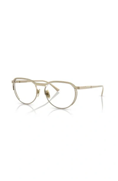 Ferrari 53mm Oval Optical Glasses In Gold