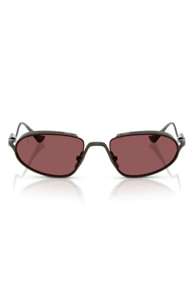 Ferrari 53mm Oval Sunglasses In Brown