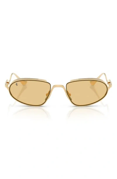 Ferrari 53mm Oval Sunglasses In Orange