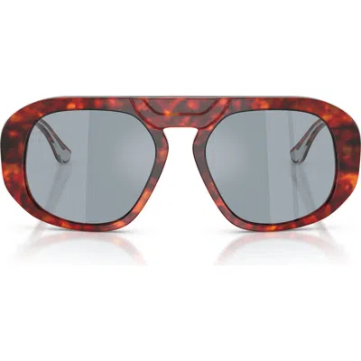 Ferrari 54mm Polarized Pillow Sunglasses In Brown