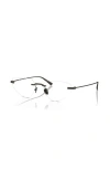 Ferrari 55mm Irregular Optical Glasses In Black