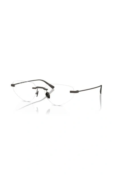 Ferrari 55mm Irregular Optical Glasses In Black