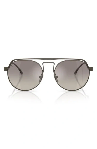 Ferrari 55mm Oval Sunglasses In Black