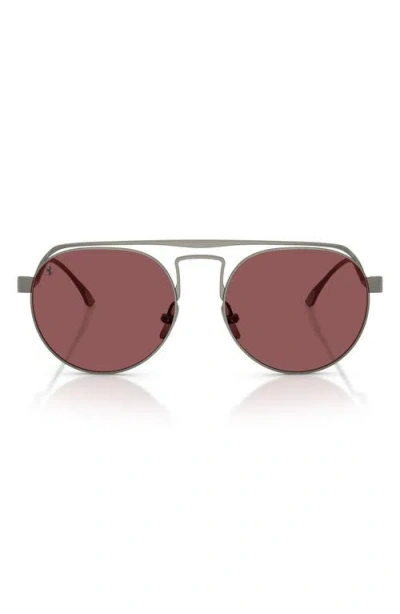 Ferrari 55mm Oval Sunglasses In Green