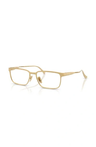 Ferrari 55mm Rectangle Optical Glasses In Gold