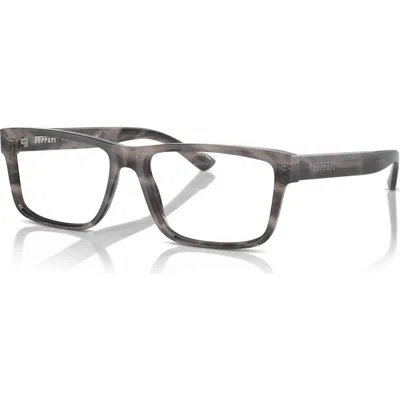Ferrari 55mm Rectangle Optical Glasses In Gray