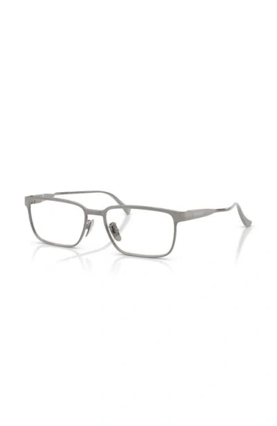 Ferrari 55mm Rectangle Optical Glasses In Gray